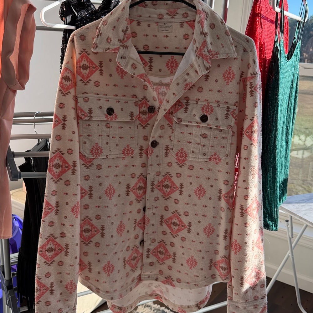 Simply Southern Pink and Cream Jacket